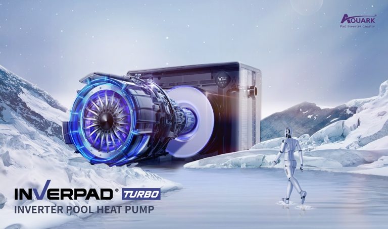 La pompe à chaleur pour piscine Inverter d'Aquark surfe sur la vague de l'innovation avec la technologie InverPad® Turbo2
